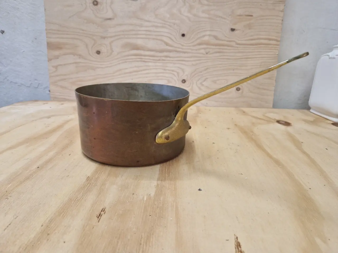 Billede 2 - Klassisk vintage kobberkasserolle 20.5 cm diameter