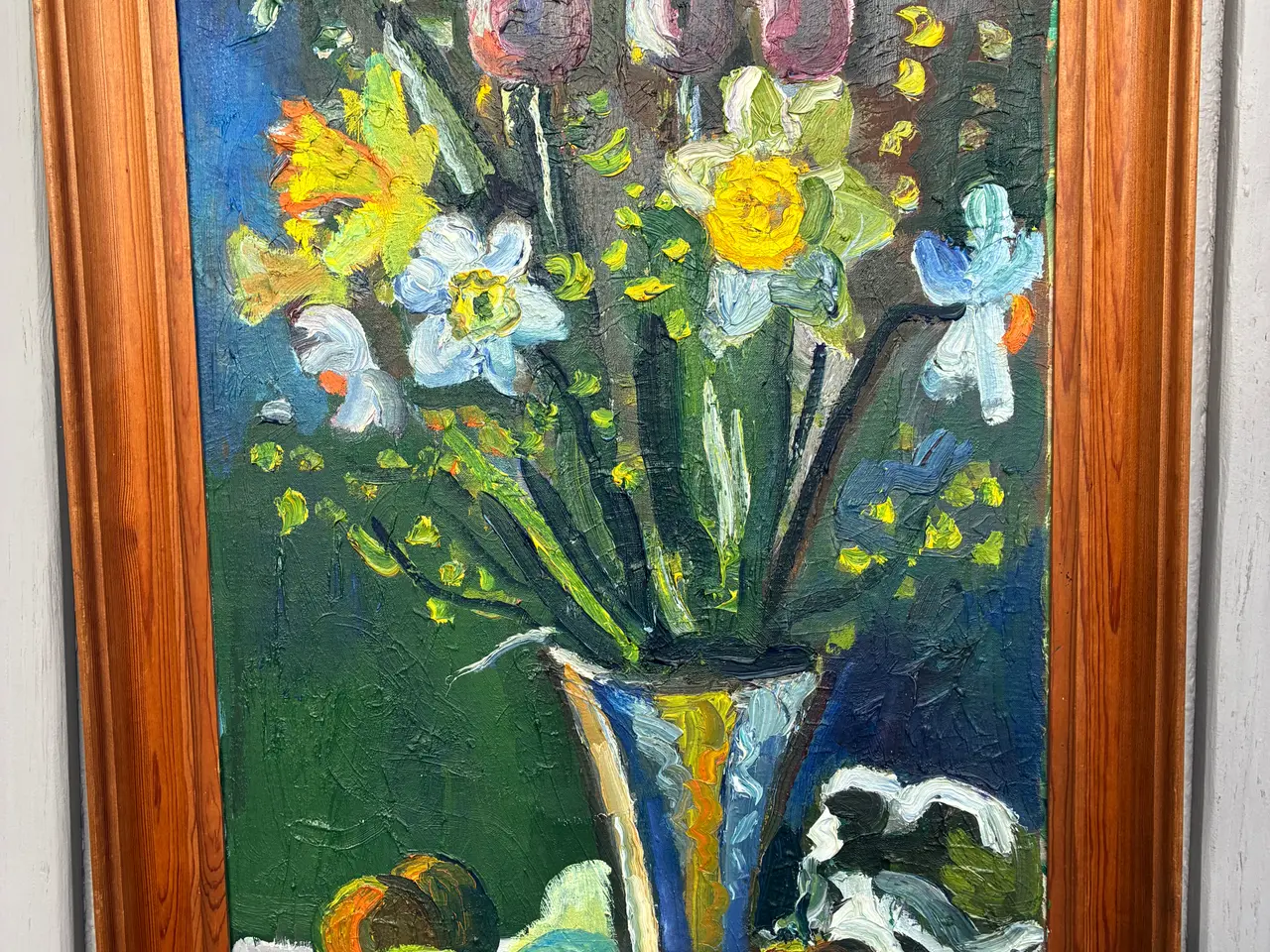 Billede 4 - Eyvind olesen maleri blomster