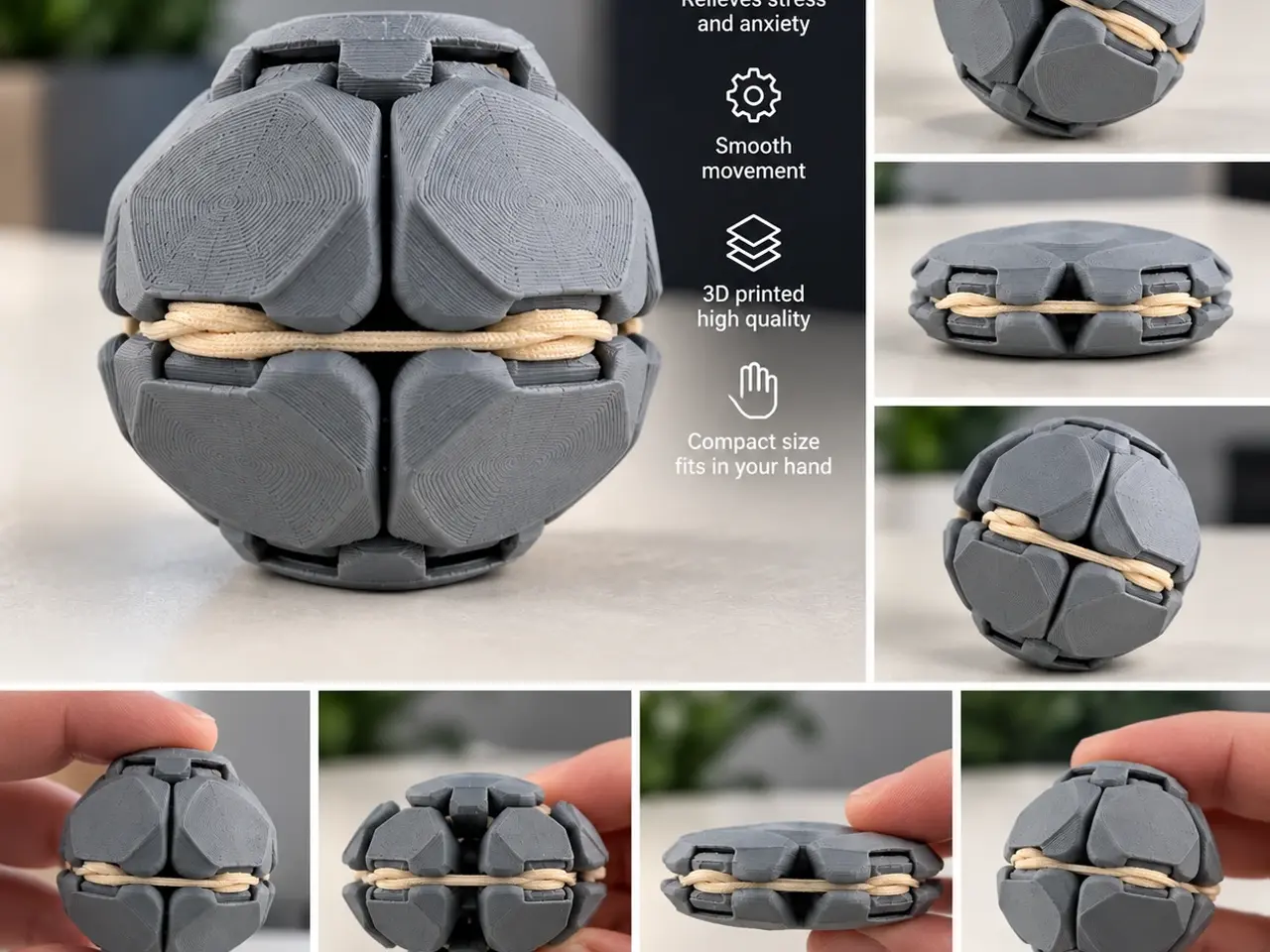 Billede 2 - Fidget Ball sæt (4 stk.)