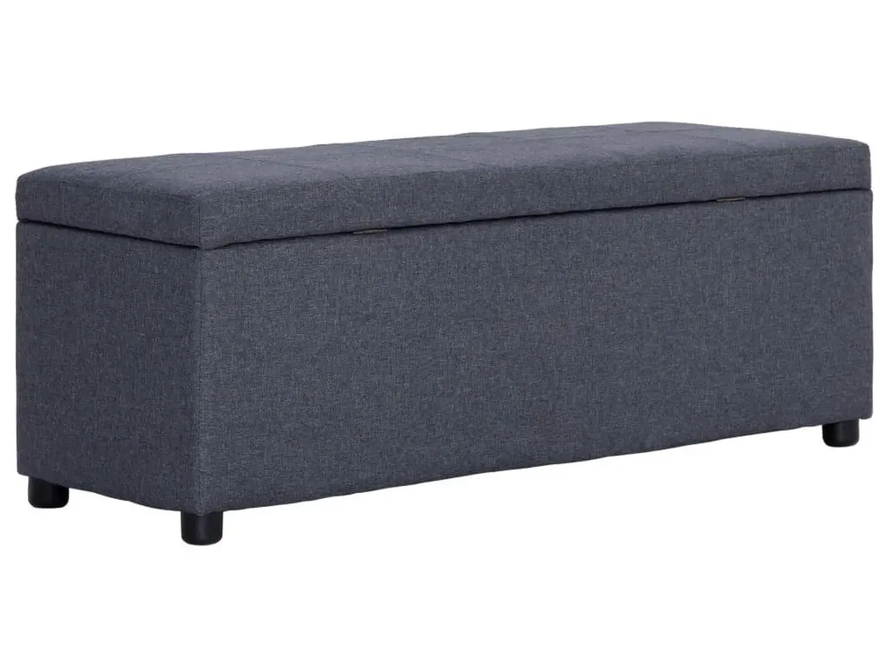 Billede 5 - Bænk med opbevaringsrum 116 cm polyester mørkegrå