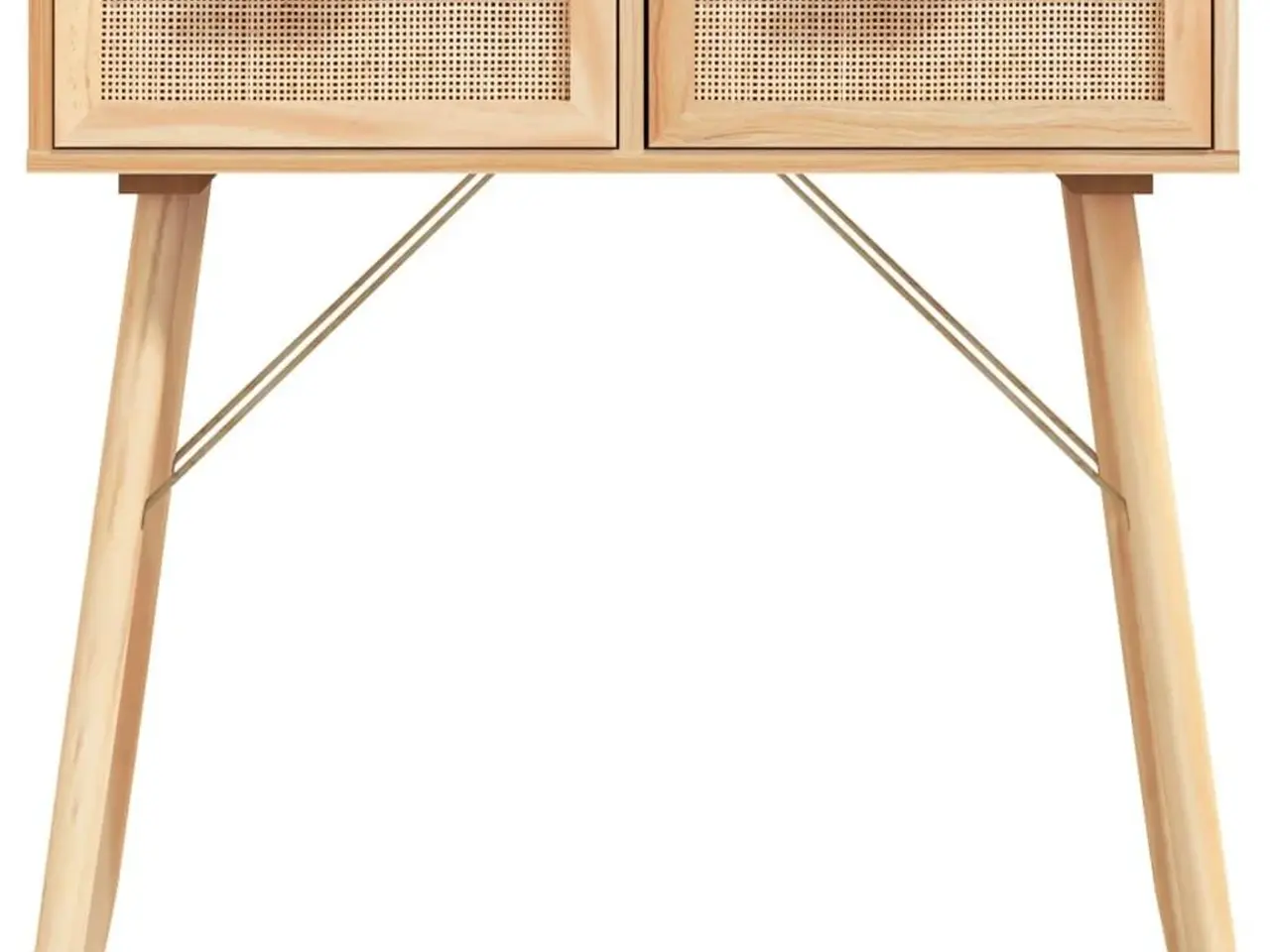 Billede 4 - Konsolbord med 2 skuffer 80 x 30 x 75 cm - brun