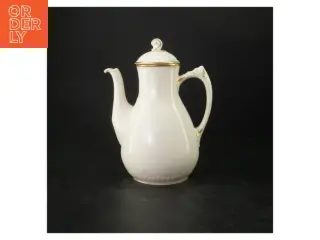 Porcelænsteapot med gulddetaljer fra B&G (str. 26 cm)