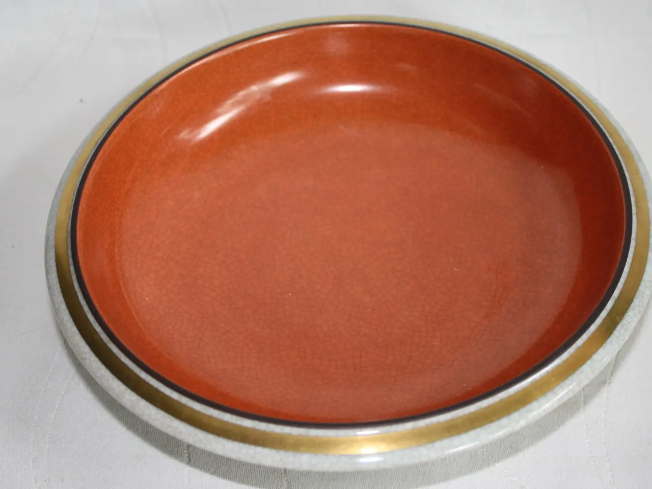 Billede 1 - Orange Krakkele skål fra Royal Copenhagen