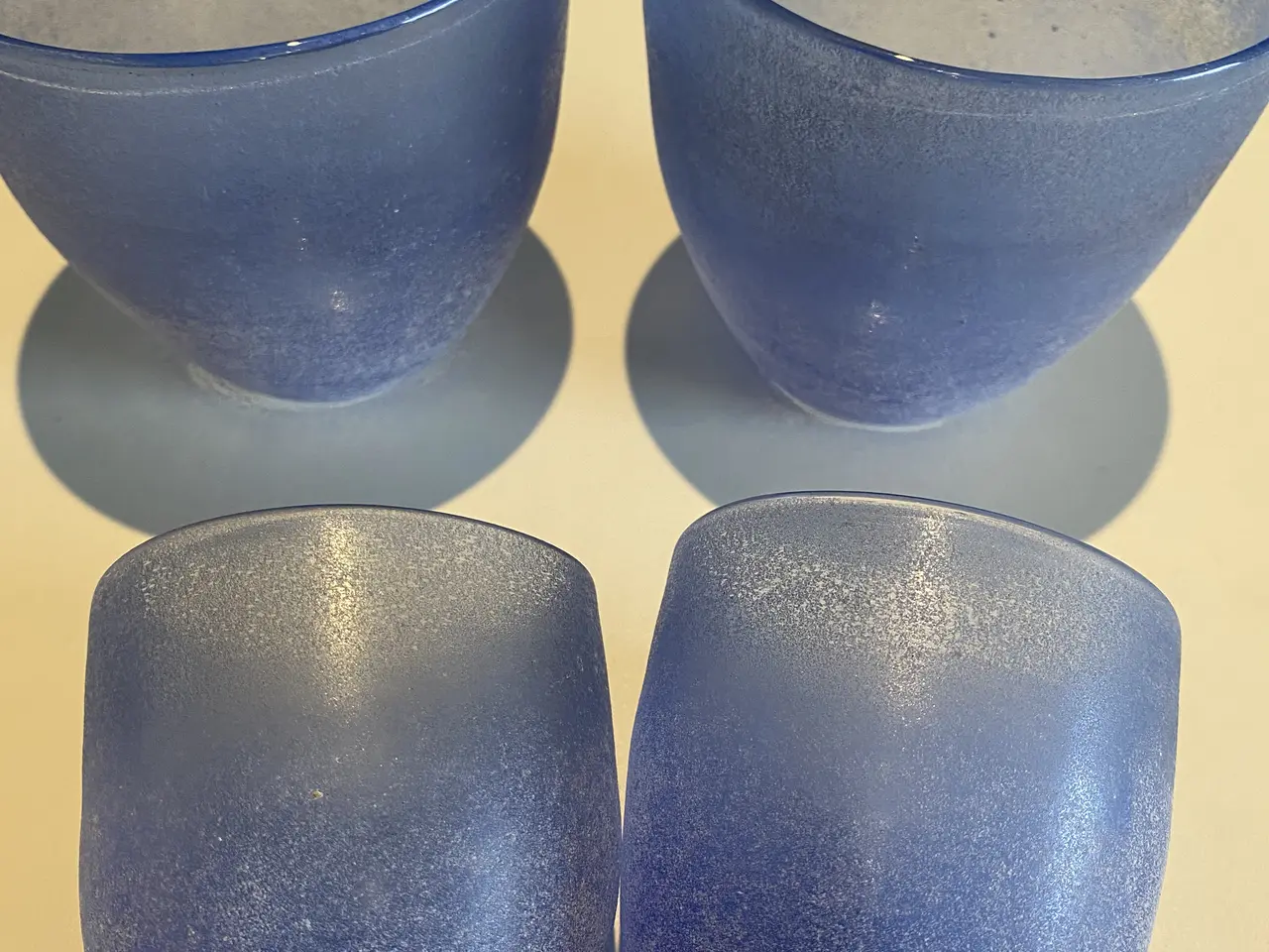 Billede 6 - Glas skåle frosted glas - 4 stk