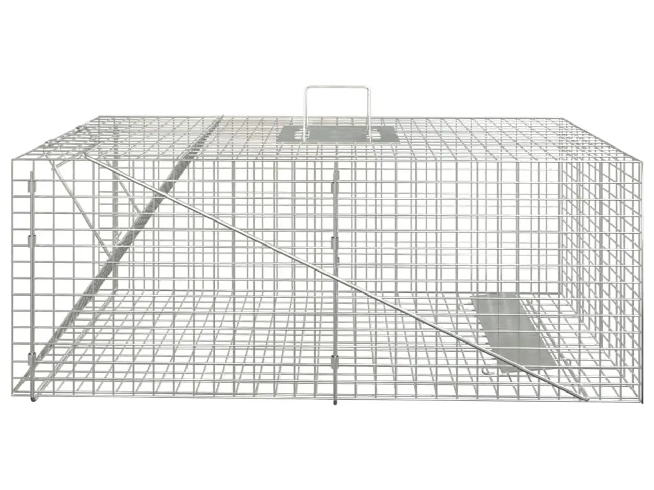 Billede 2 - Dyrefælde i galvaniseret jern - 64,5 × 25 × 26,5 cm