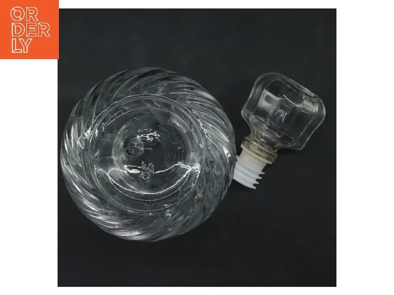 Billede 3 - Glas karaffel med prop (str. 24 cm)