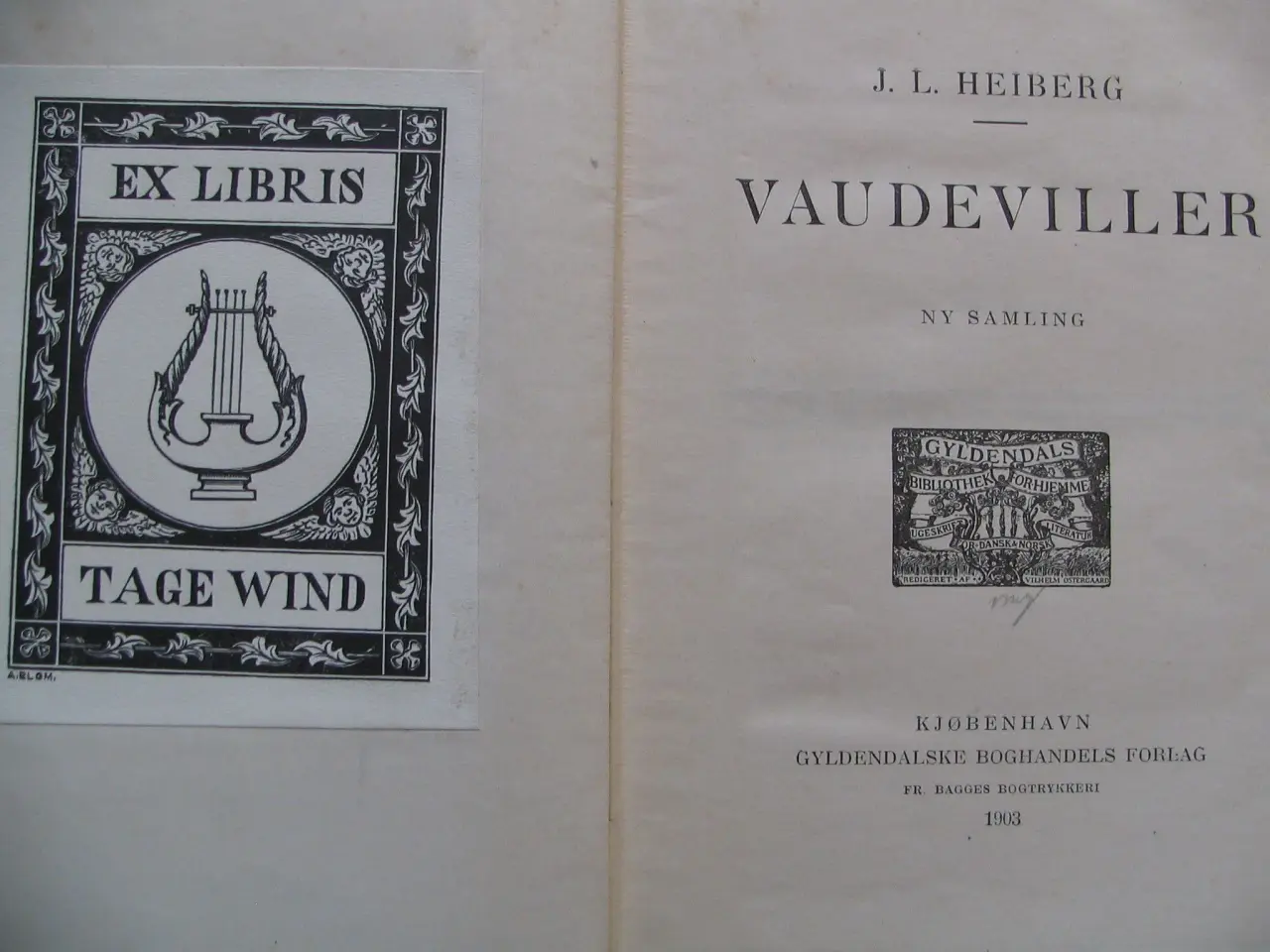 Billede 3 - Johan Ludvig Heiberg. Vaudeviller - Ny Samling