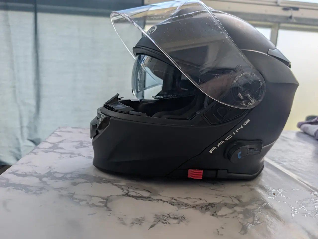 Billede 7 - Motorcykel hjelm flip-up m. Intercom og solbrille