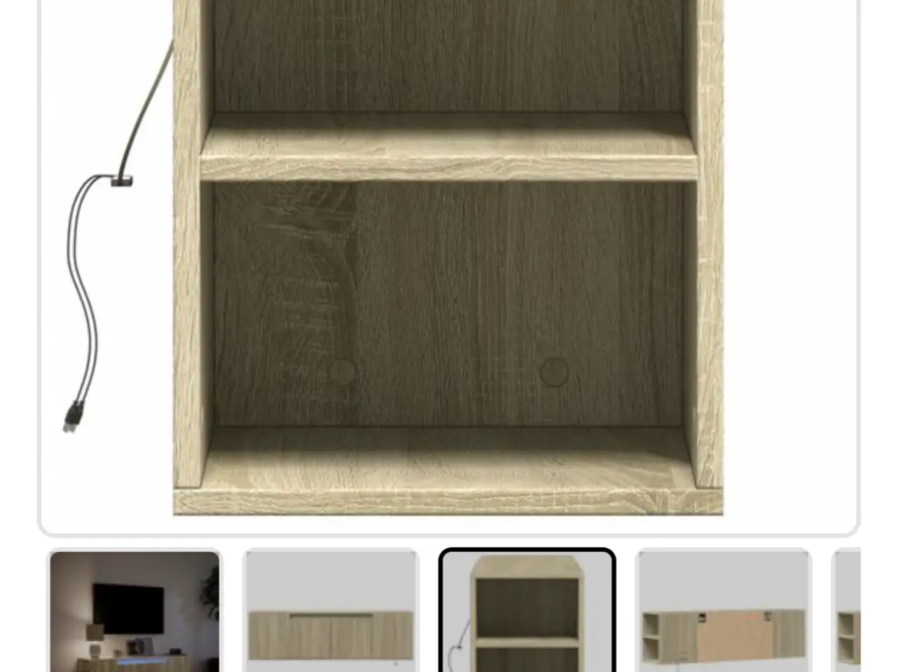 Billede 3 - TV bord med led lys