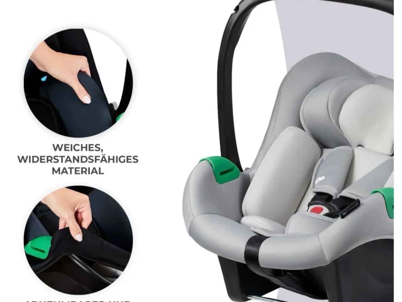 Billede 3 - Kinderkraft Mink Pro i-Size autostol – grå