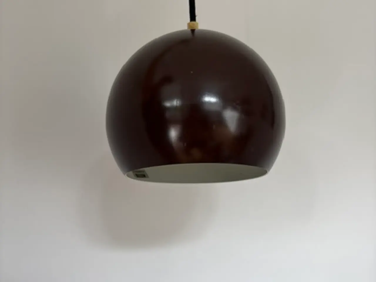 Billede 2 - Orginal brun kugleformet loftlampe fra E.S. Horn