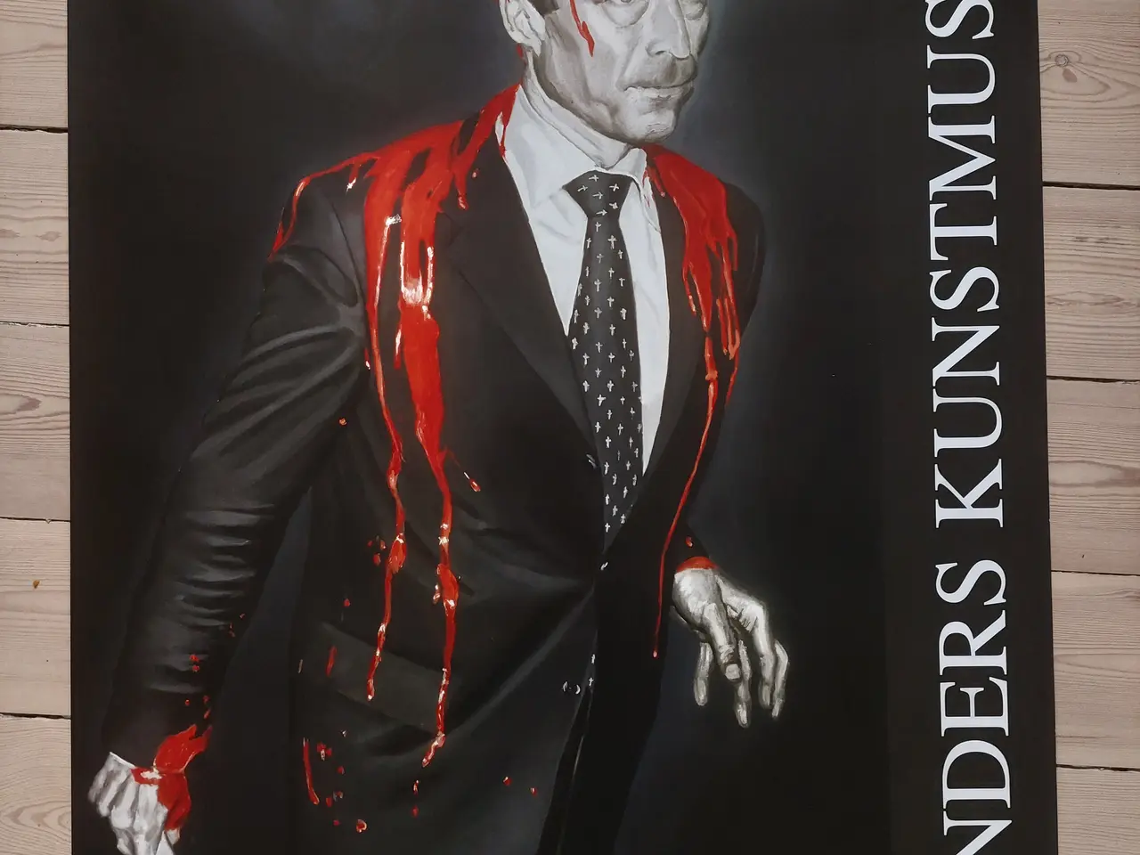 Billede 1 - Ubrugt Peter Carlsen plakat – "Krigens Spøgelse"