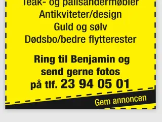 Køb og tømning af Dødsboer, flyttebo