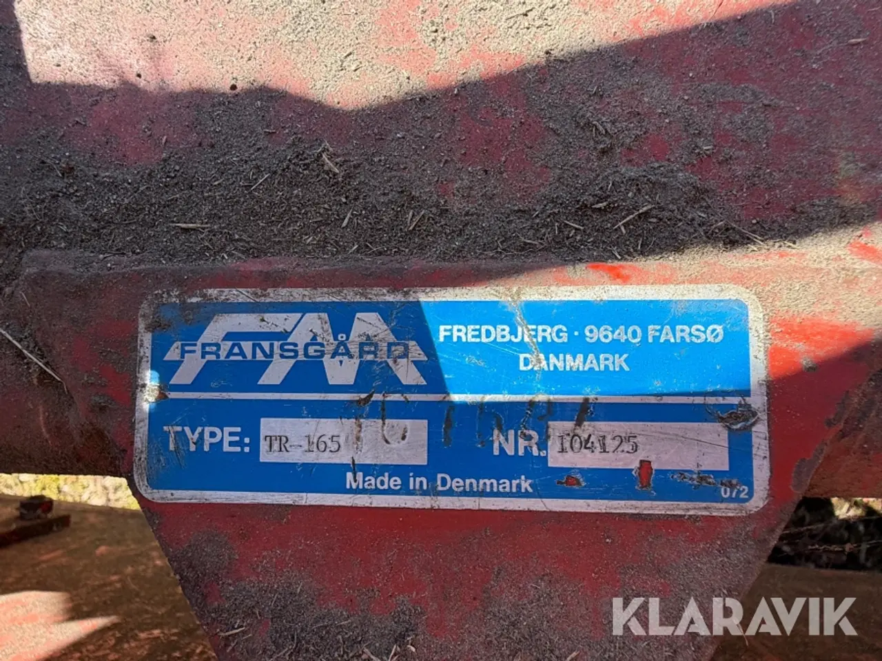 Billede 9 - Rotor Slåmaskine Fransgård TR165