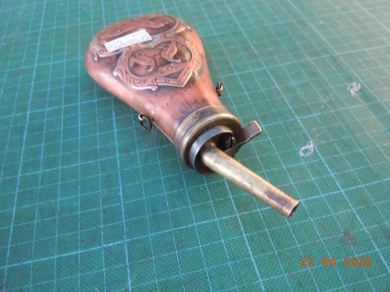 Billede 4 - Remington type kobberkrudtflaske.