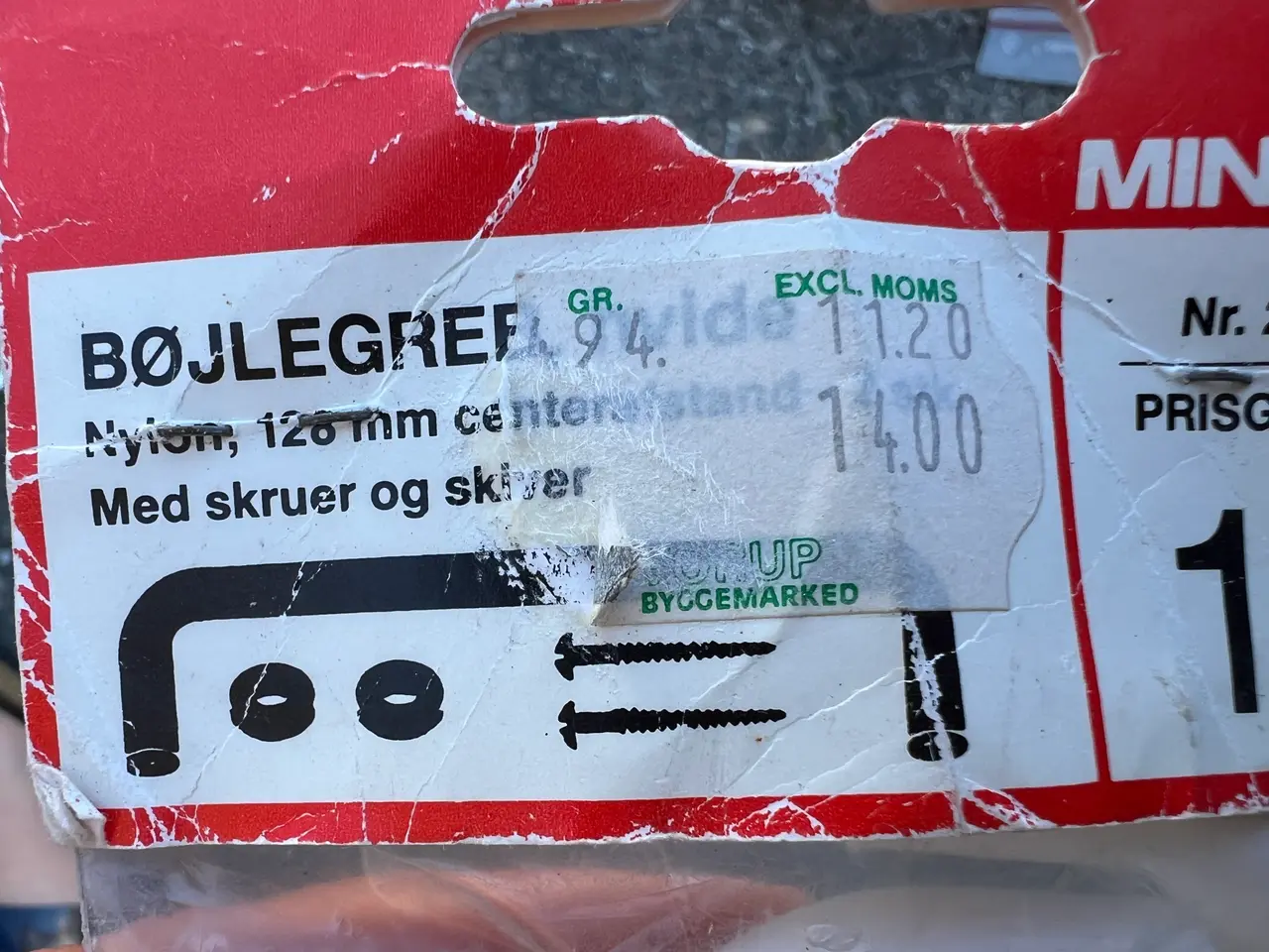 Billede 2 - 4 Hvide Retro Skabsgreb.