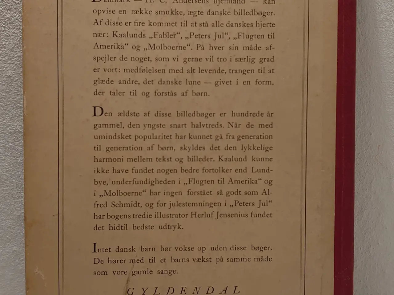 Billede 2 - H.V. Kaalund: Fabler for Børn. Gyldendal 1949.