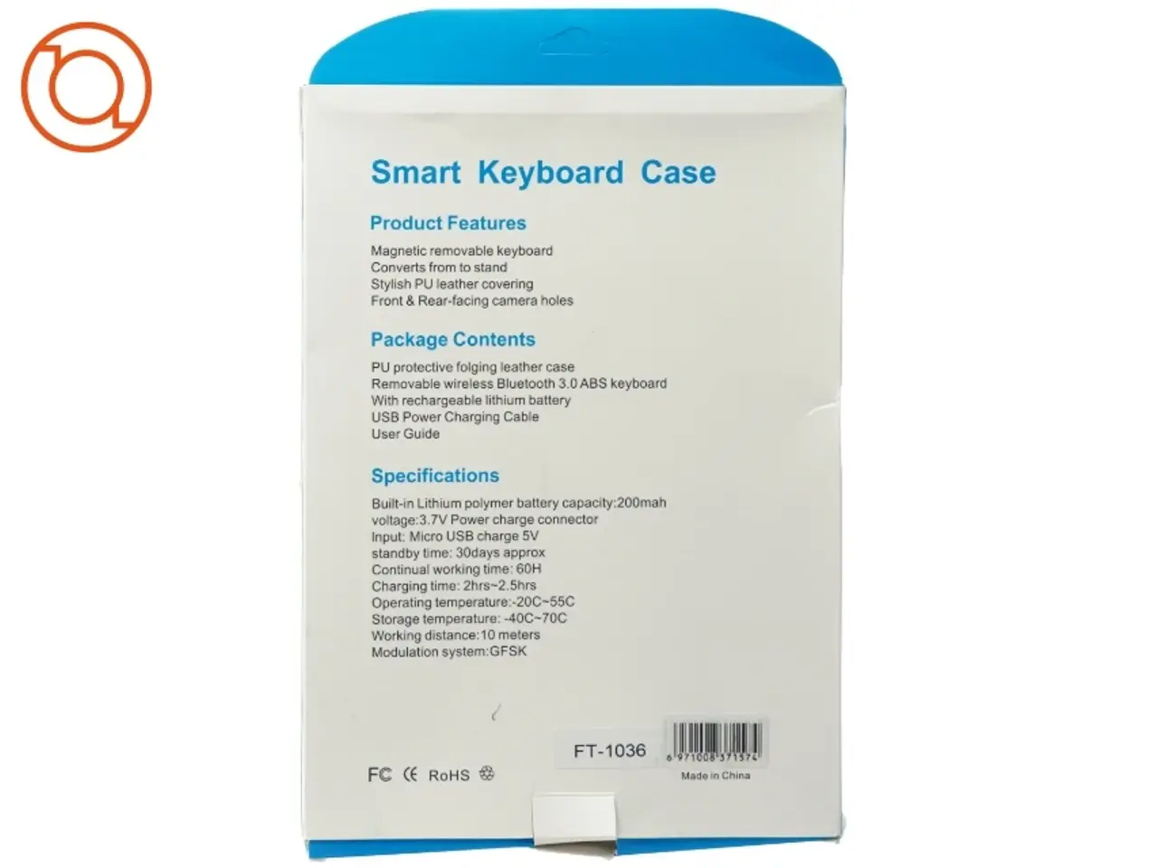 Billede 2 - Smart keyboard til iPad (str. 29 x 20cm)