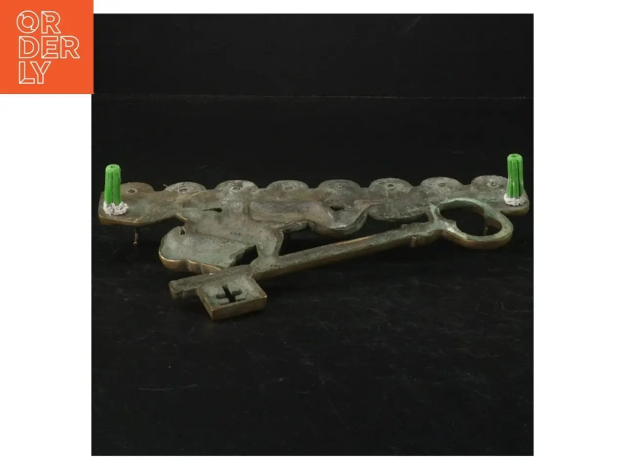 Billede 3 - Antik Messing nøgleholder (str. 21 x. 11 cm)