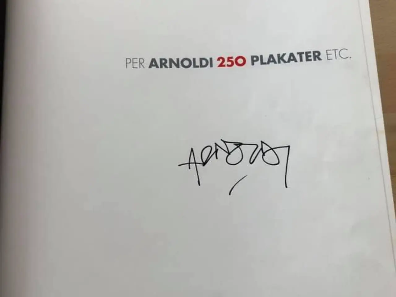 Billede 4 - Per Arnoldi - Plakat og bog med signatur