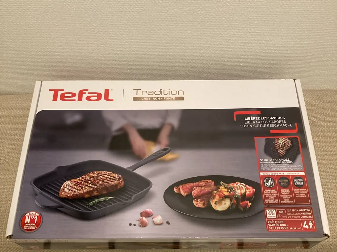 Billede 1 - Tefal grillpande - Som ny, har aldrig været brugt