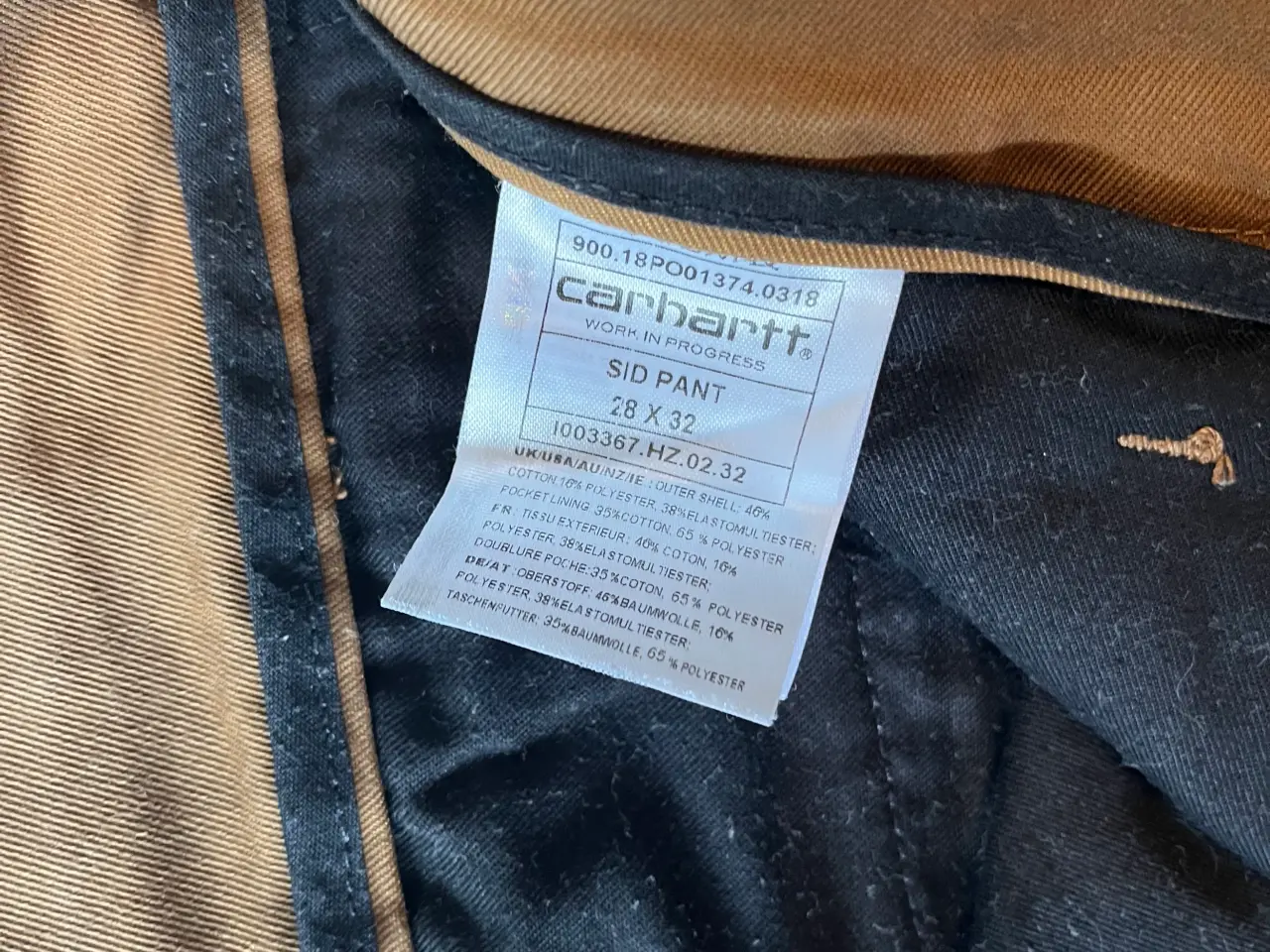 Billede 4 - Carhartt wip sid pant str. 28/32 i farven leather