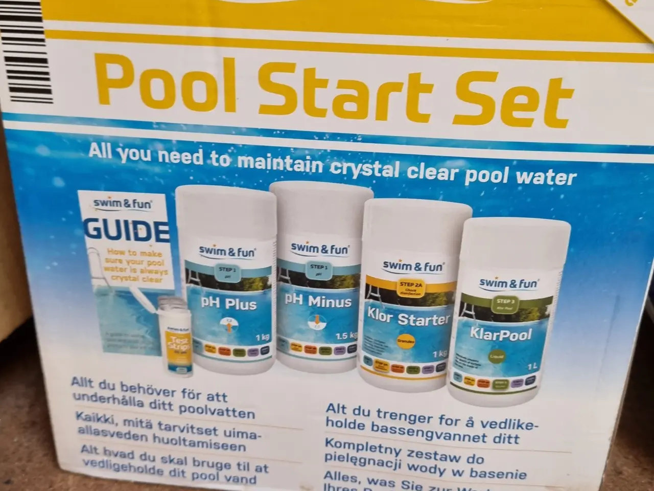Billede 1 - Bestway pool Ø244 –pumpe + pressening + kemisæt