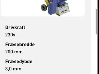 Beton fræser
