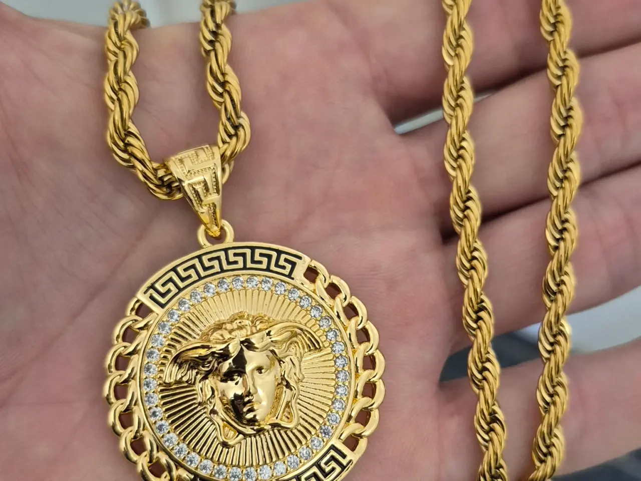 Billede 4 - Versace halskæde goldfilled