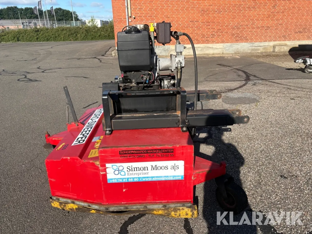 Billede 8 - Kost med opsamler Hydromann 1200 hydro-sweeper til gaffeltruck