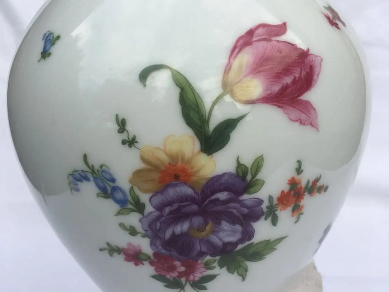 Billede 3 - kugle vase med blomster