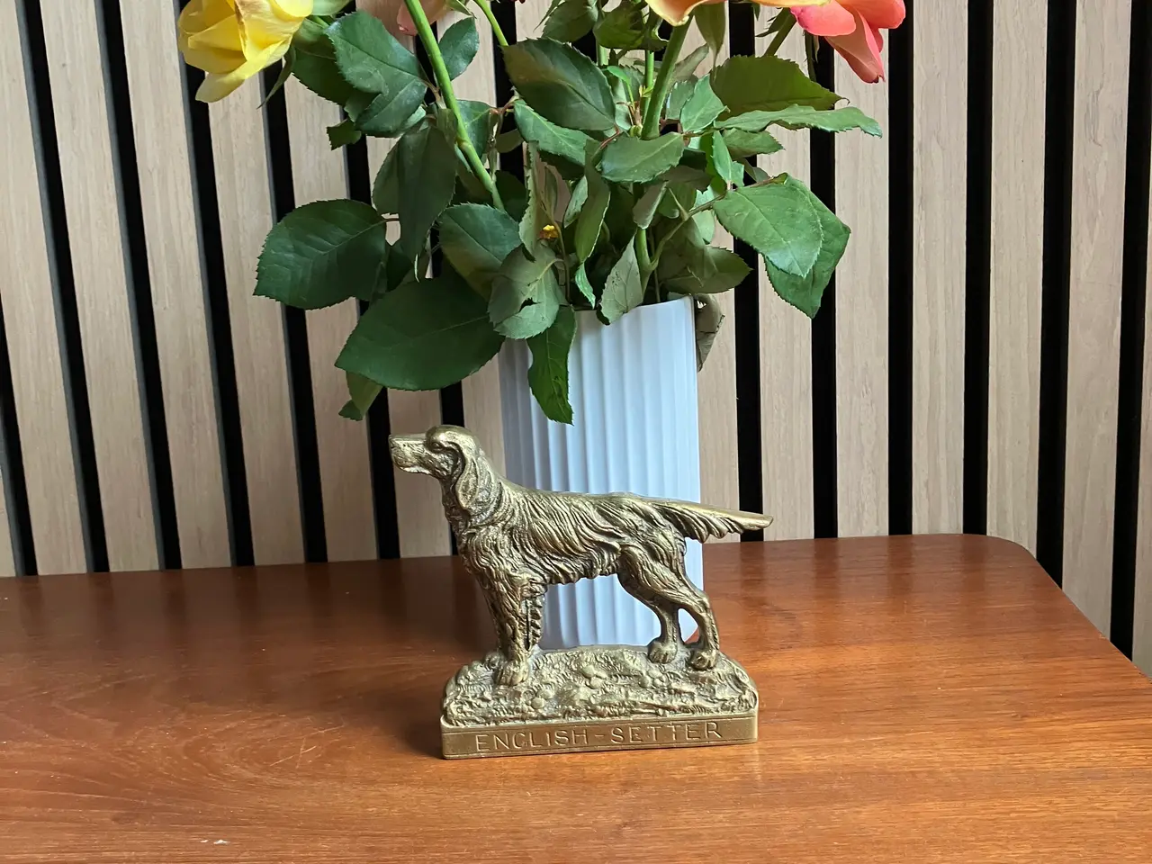 Billede 1 - Vintage messingfigur- English Setter