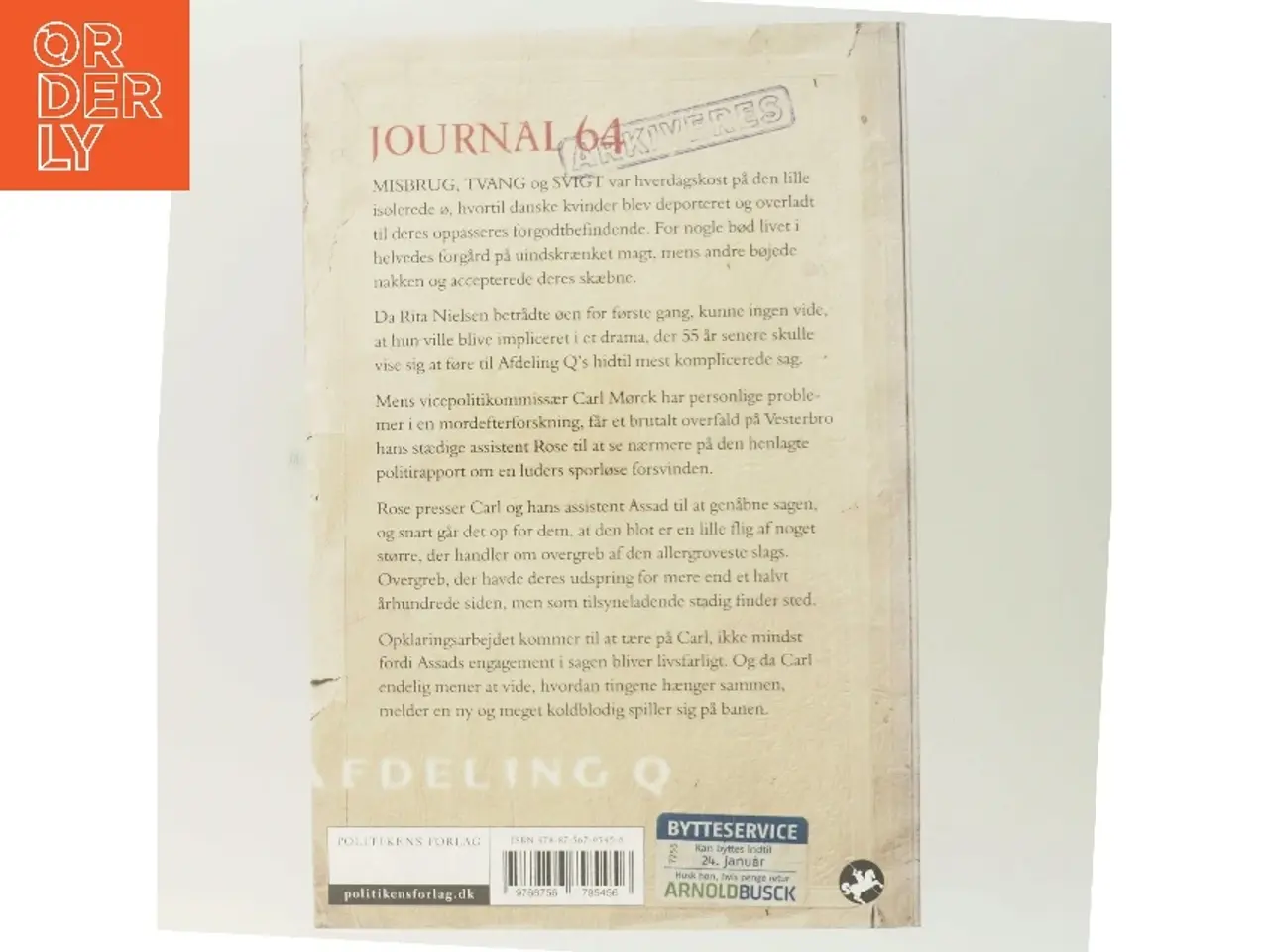 Billede 3 - Journal 64 : krimithriller af Jussi Adler-Olsen (Bog)