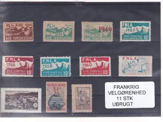 Frankrig - Velgørenhed - 11 Stk. - Ubrugt
