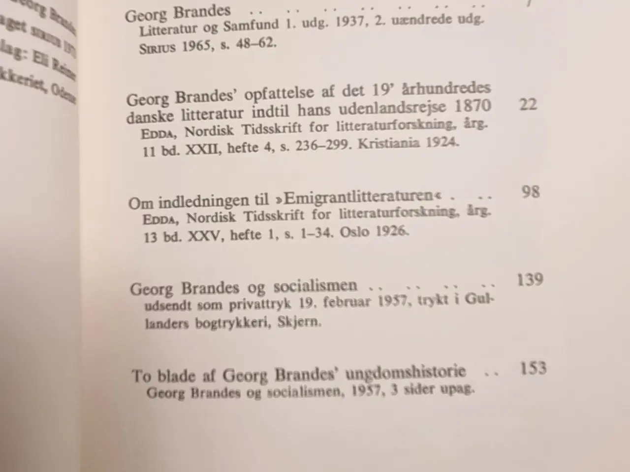 Billede 3 - Harald Rue: Om Georg Brandes