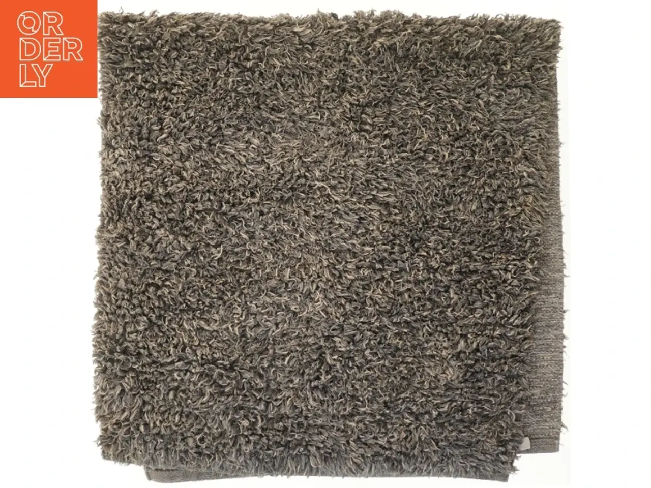 Billede 1 - Rektangel gråt kludetæppe (str. 137x65 cm)