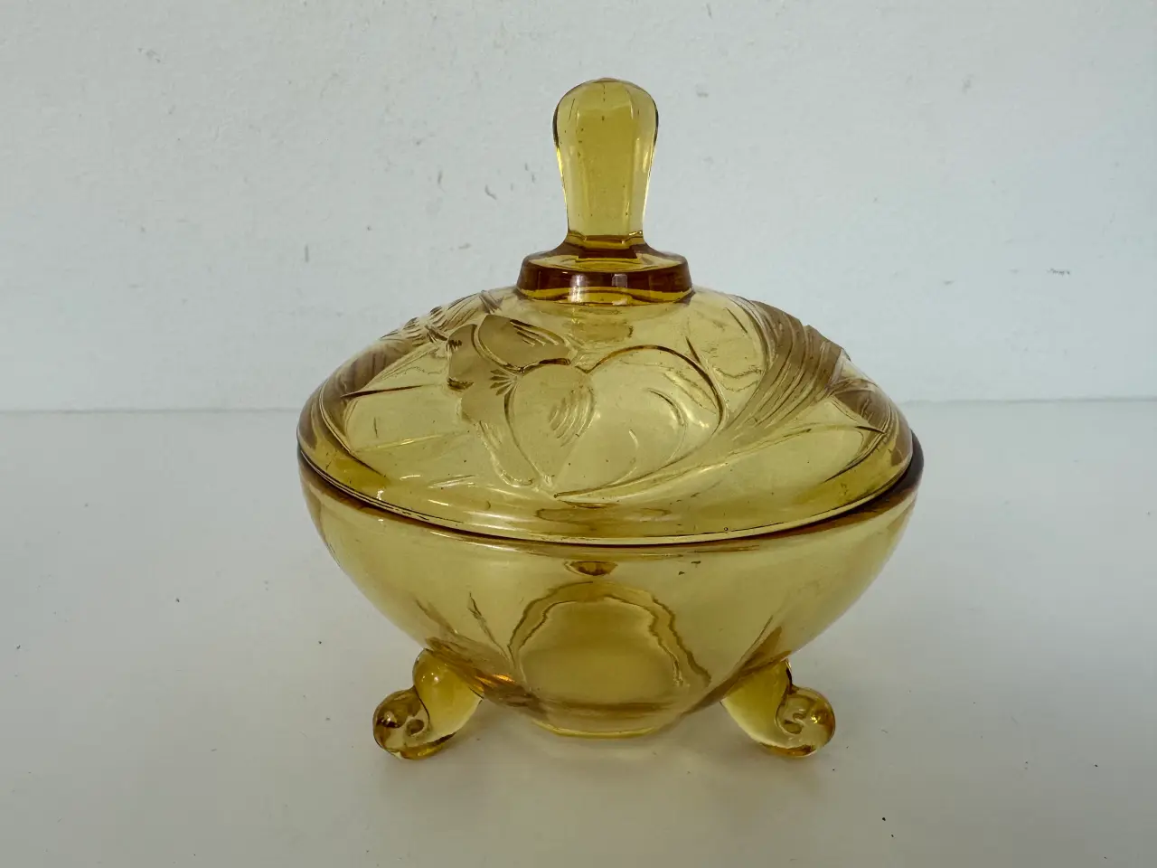 Billede 2 - Vintage glasskål med låg