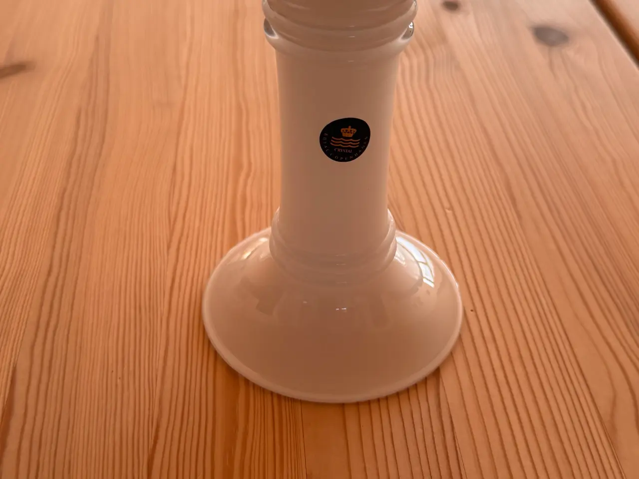 Billede 2 - Royal Copenhagen vase/lysestage hvid. 14,5 cm.