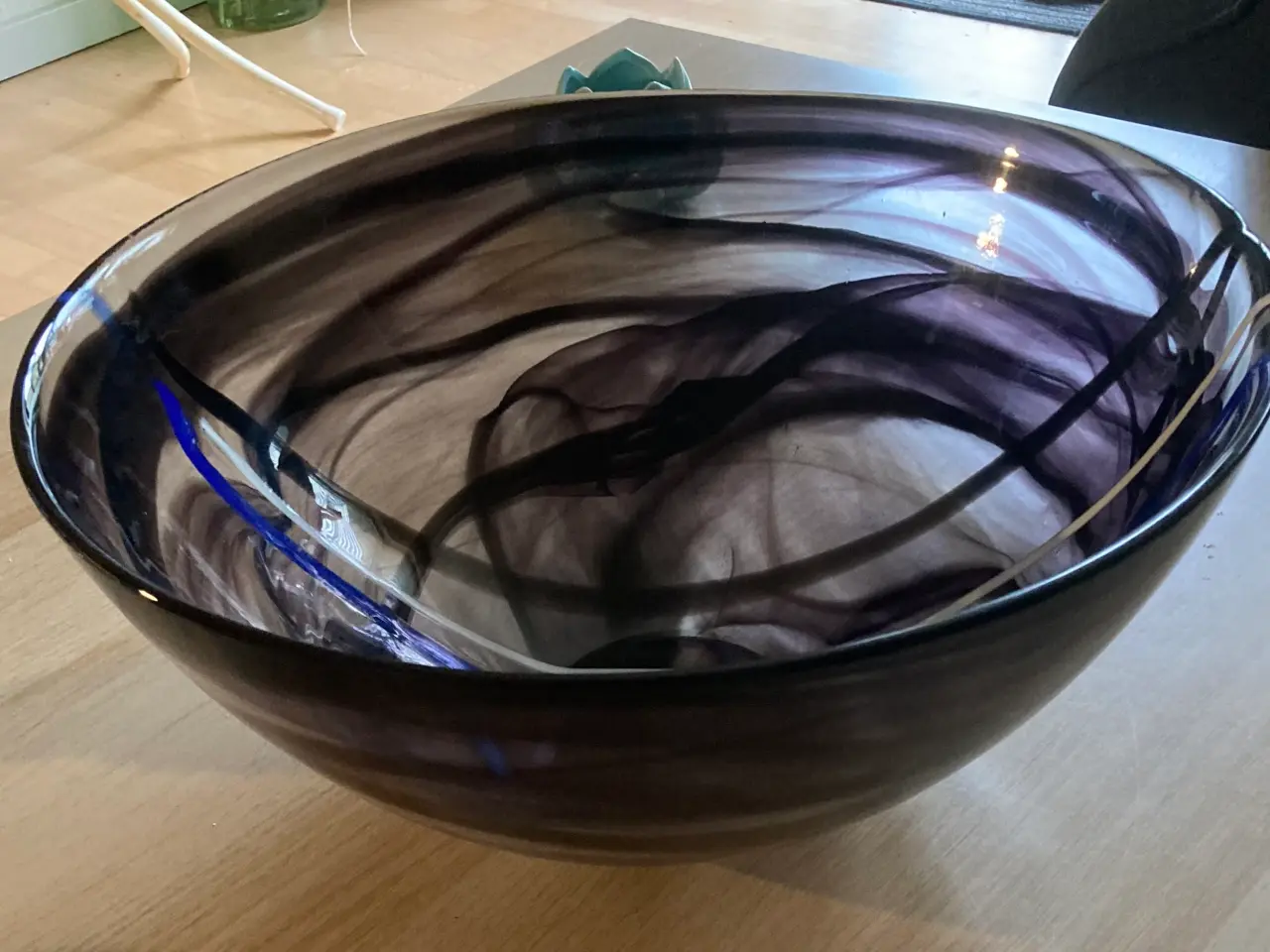 Billede 5 - Stort glas fad, Kosta Boda højde 16,5 cm x ø 34