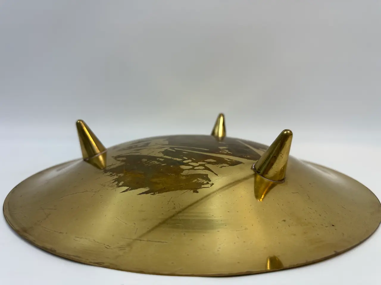 Billede 7 - Trebenet messing fad (vintage)