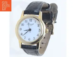 Dameur med sort rem fra Bonett (str. 25 mm)
