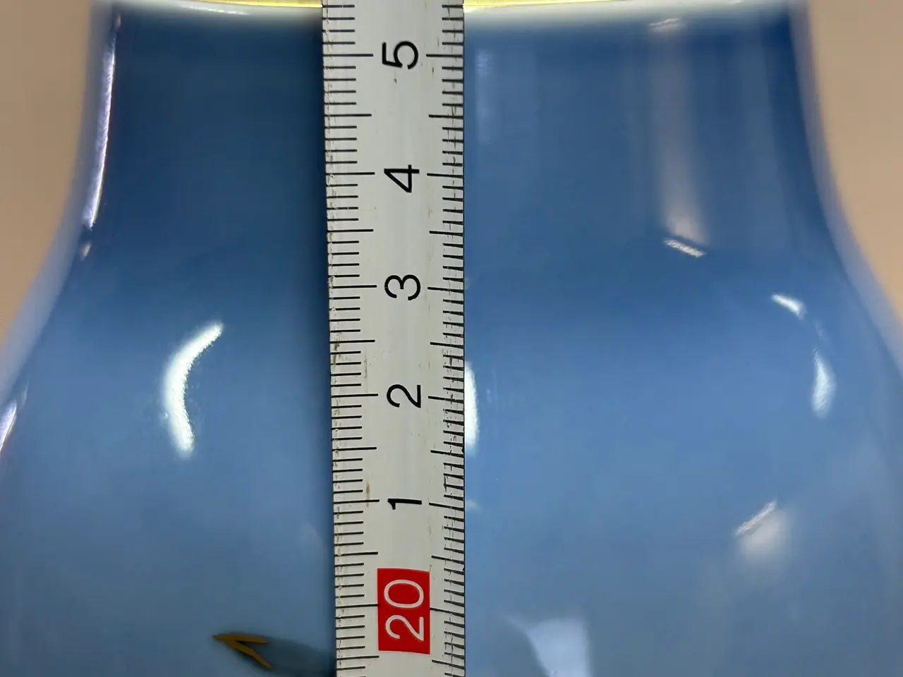 Billede 3 - Sjælden Mågestel Vase m. Guldkant – B&G Model 5243