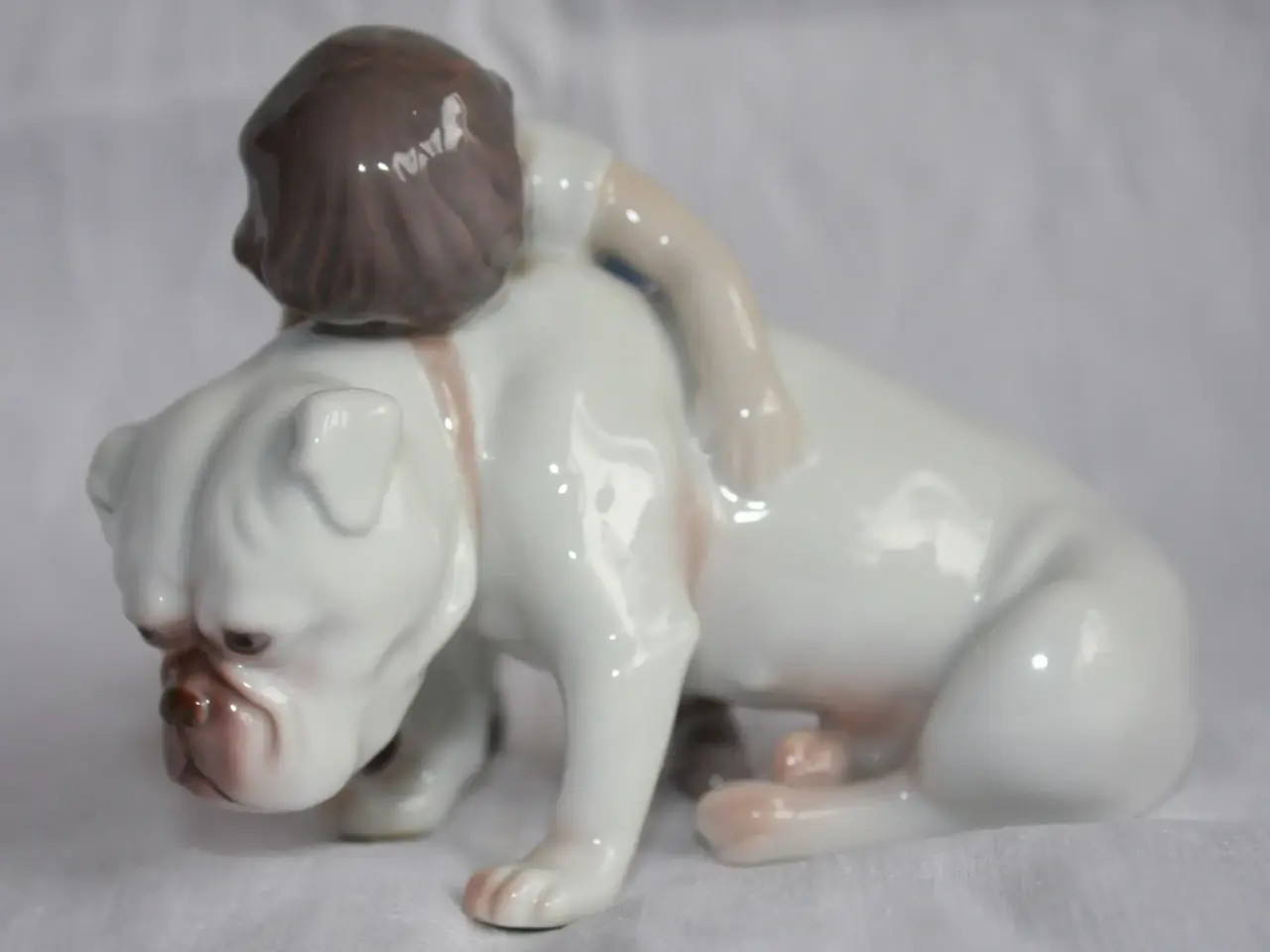 Billede 5 - Dreng med buldog, figur fra B & G
