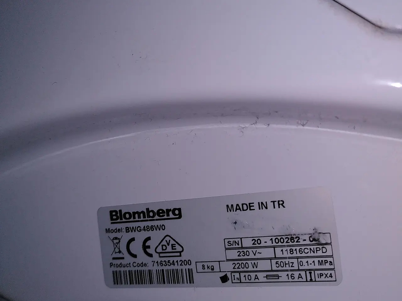 Billede 5 - Frontbetjent vaskemaskine til 8kg tøj.