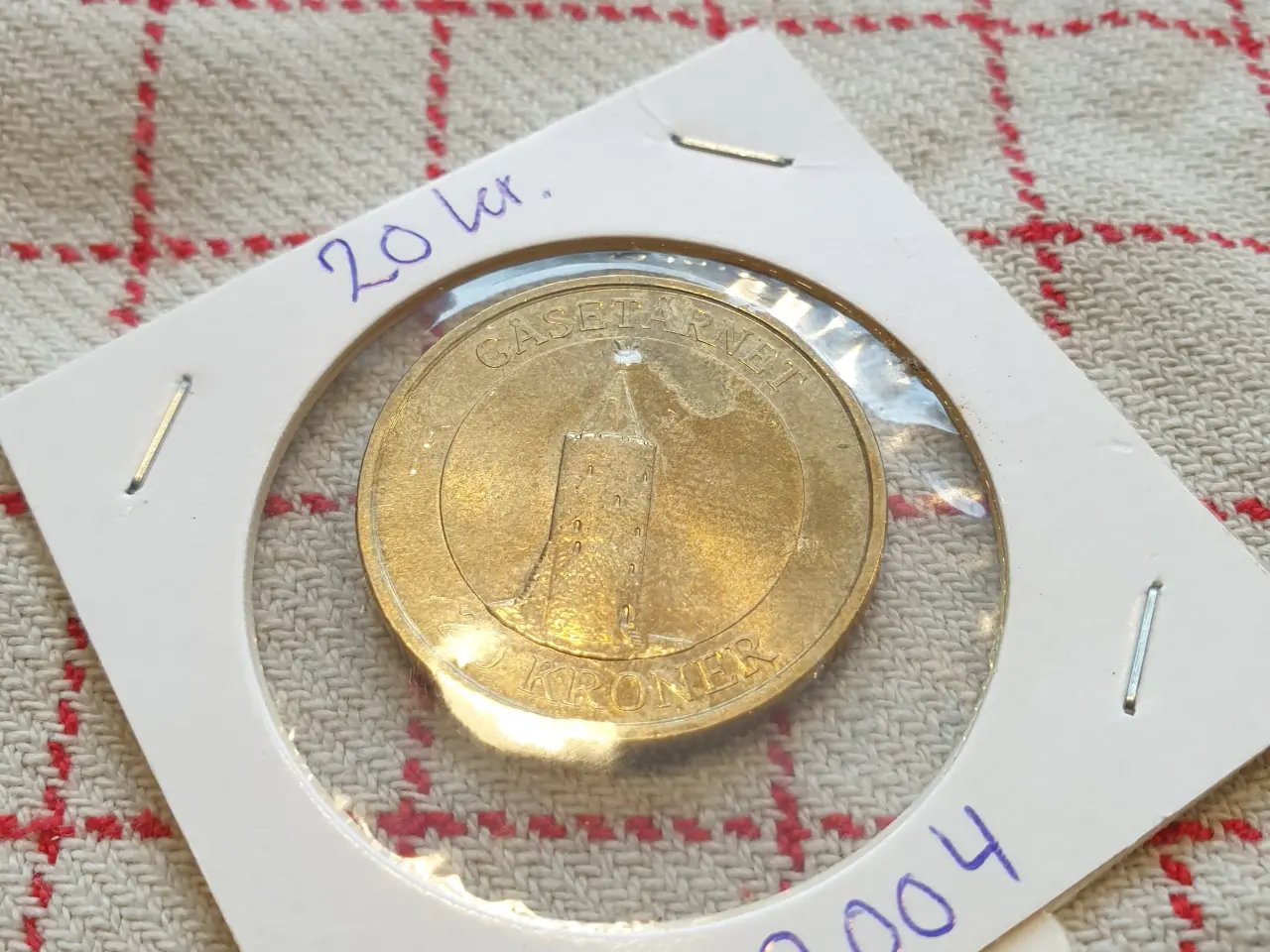 Billede 2 - 20 Krone Margrethe II Temamønt Gåsetårnet 2004