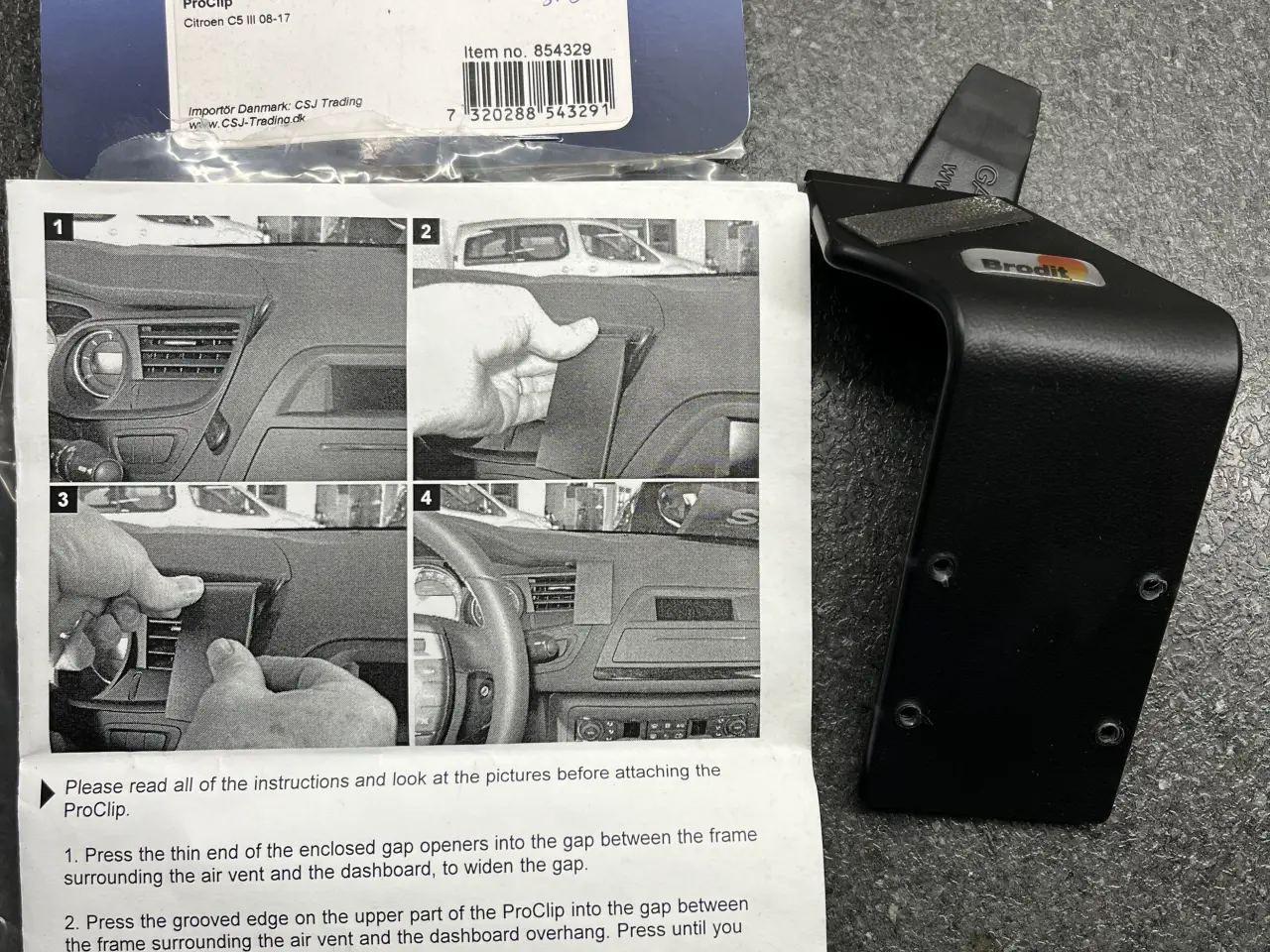 Billede 3 - Monteringsbeslag til GPS-/mobilholder