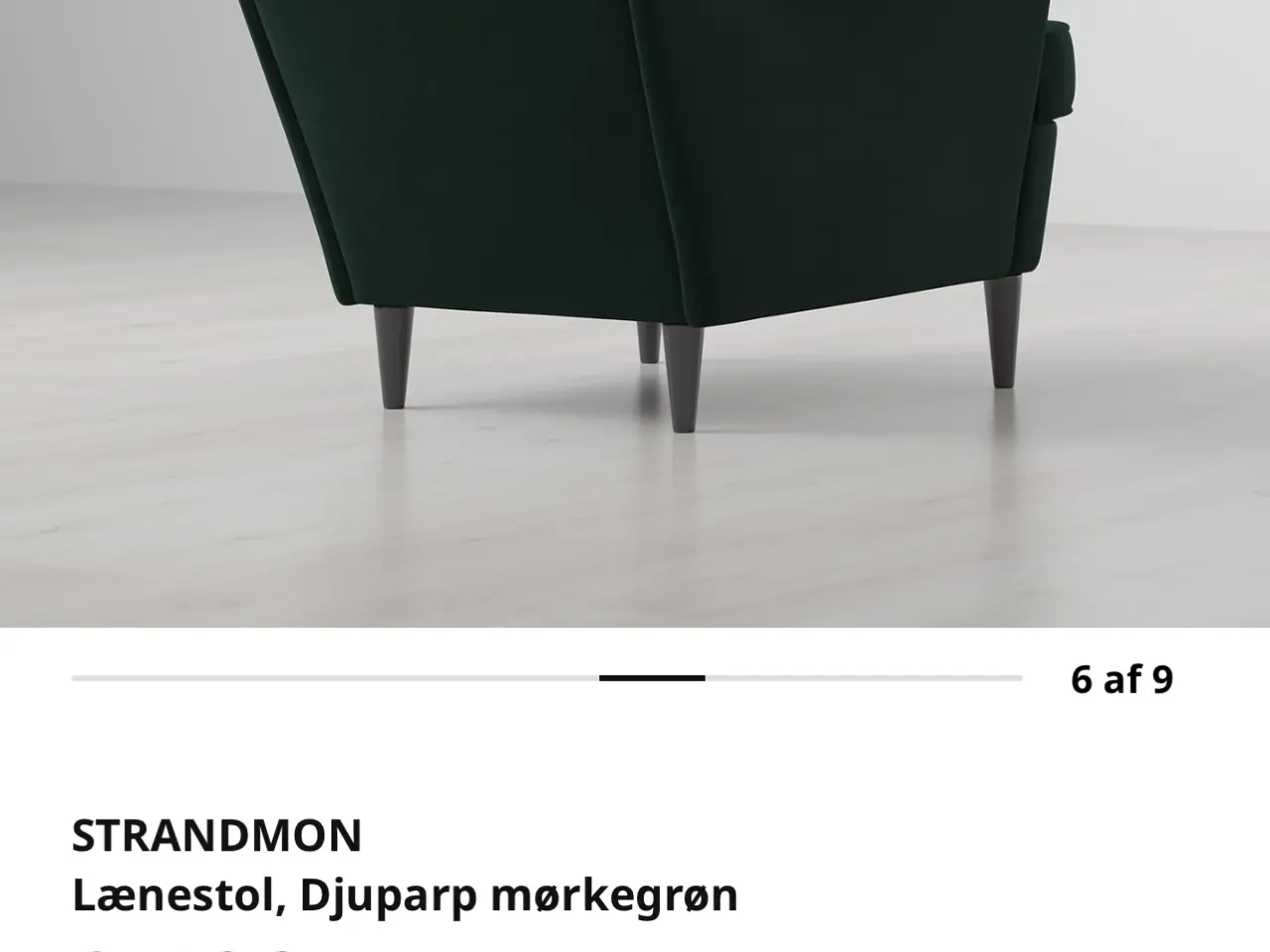 Billede 4 - Velour i grøn lænestol 