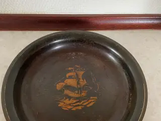 Bronze fad, Art Deco, mrk. HF ildfast bronze