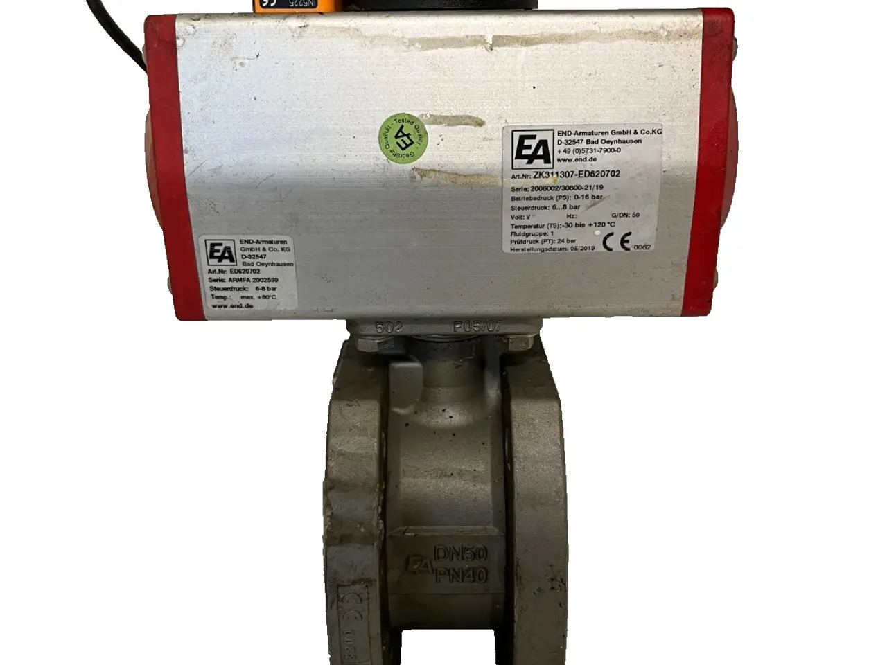 Billede 1 - END-Armaturen DN50 Pneumatic Ball ventil Stainless
