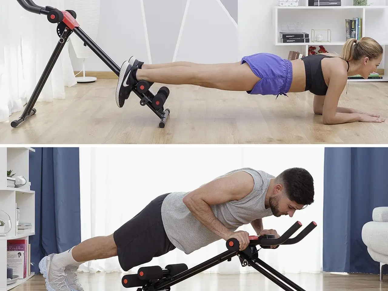 Billede 6 - Folding Abdominal Machine med træningsguide - mavetræner